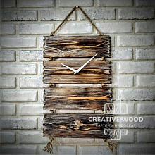 Панно в стиле Гранж Creative Wood Часы 8