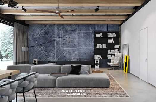 Фотообои в интерьере артикул Induction 33, ИНДУКЦИЯ / INDUCTION, Wall street Фотообои в интерьере артикул Induction 33, ИНДУКЦИЯ / INDUCTION, Wall street