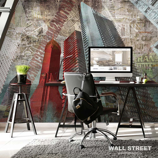Фотообои в интерьере артикул GRUNGE 25, GRUNGE, Wall street Фотообои в интерьере артикул GRUNGE 25, GRUNGE, Wall street